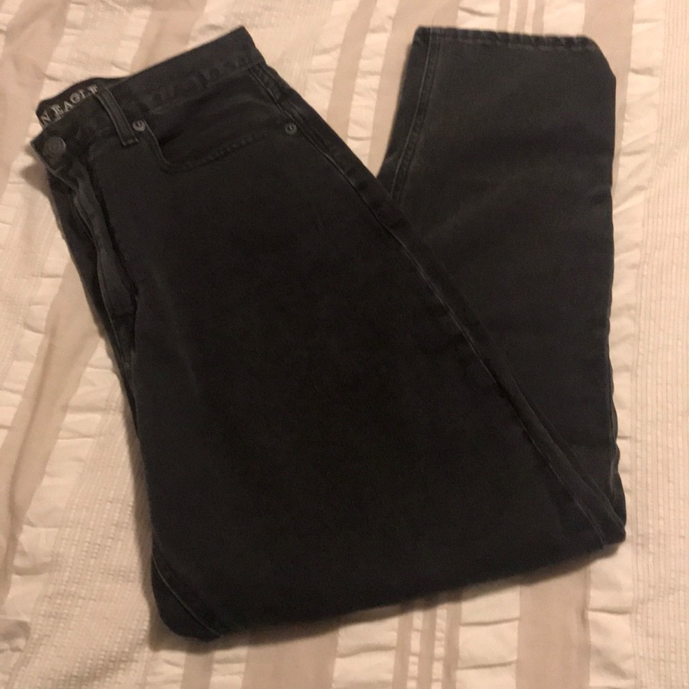 Black Denim Mom Jean